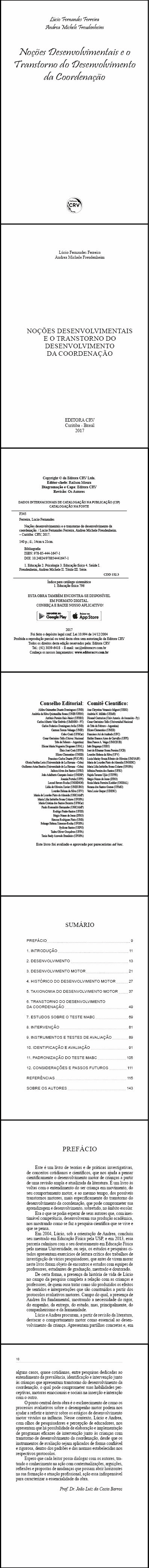 NOÇÕES DESENVOLVIMENTAIS E O TRANSTORNO DO DESENVOLVIMENTO DA COORDENAÇÃO