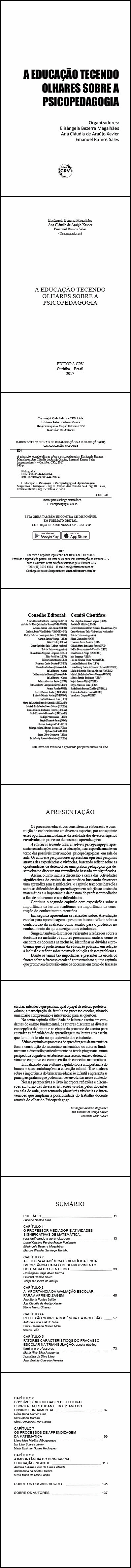 A EDUCAÇÃO TECENDO OLHARES SOBRE A PSICOPEDAGOGIA