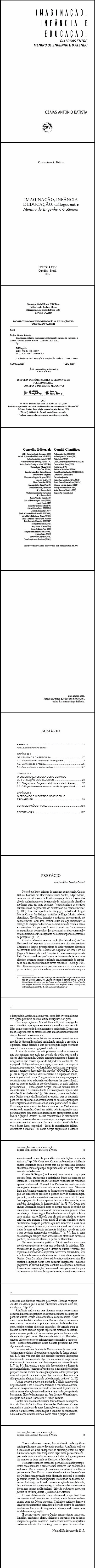 IMAGINAÇÃO, INFÂNCIA E EDUCAÇÃO:<br>diálogos entre Menino de Engenho e O Ateneu