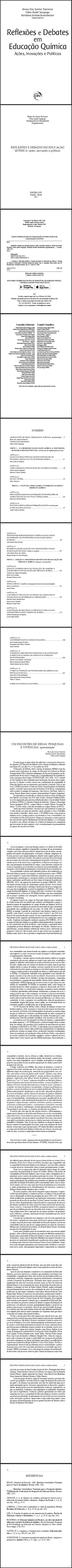 REFLEXÕES E DEBATES EM EDUCAÇÃO QUÍMICA:<br>ações, inovações e políticas