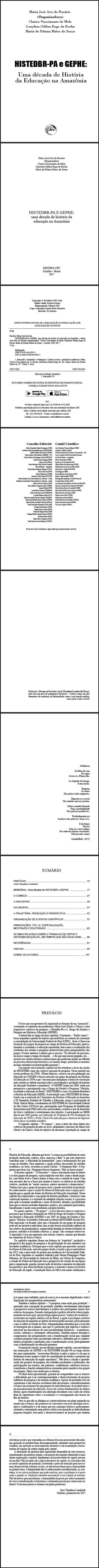 HISTEDBR-PA E GEPHE:<br>uma década de história da educação na Amazônia