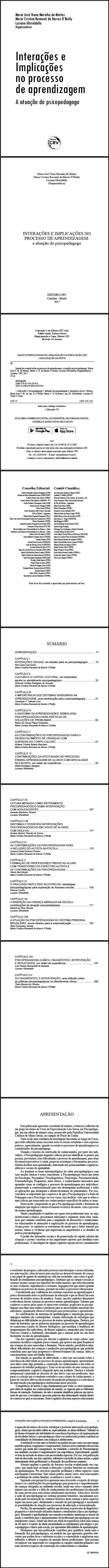 INTERAÇÕES E IMPLICAÇÕES NO PROCESSO DE APRENDIZAGEM:<br>a atuação do psicopedagogo