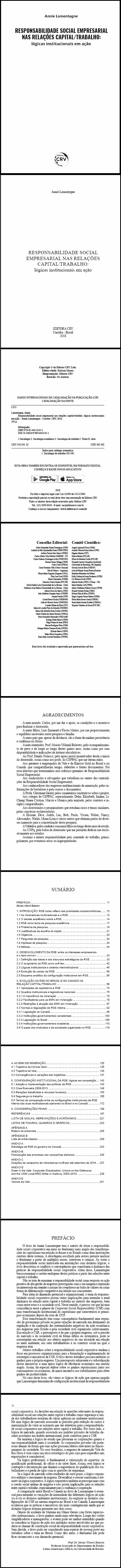 RESPONSABILIDADE SOCIAL EMPRESARIAL NAS RELAÇÕES CAPITAL/TRABALHO:<br>lógicas institucionais em ação