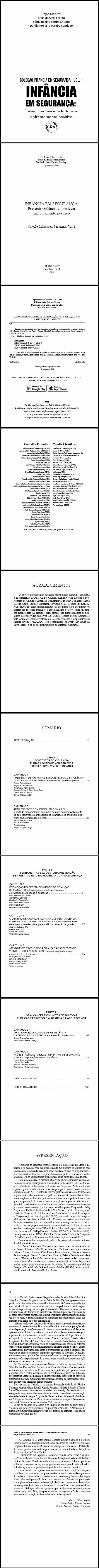 INFÂNCIA EM SEGURANÇA:<br>prevenir violência e fortalecer enfrentamento positivo<br>Coleção Infância em Segurança, Vol. 1