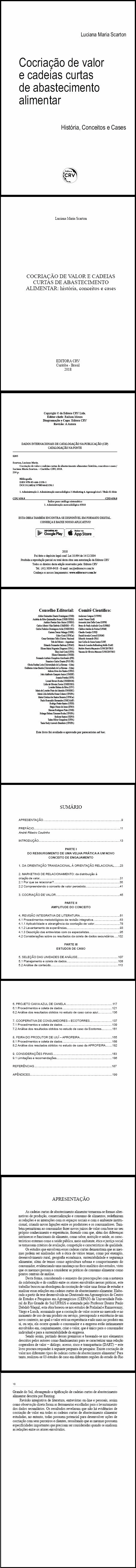 COCRIAÇÃO DE VALOR E CADEIAS CURTAS DE ABASTECIMENTO ALIMENTAR:<br>história, conceitos e cases