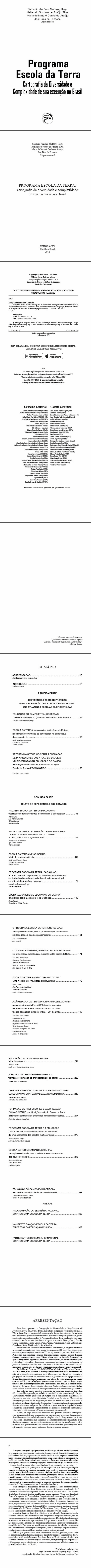 PROGRAMA ESCOLA DA TERRA:<br>cartografia da diversidade e complexidade de sua execução no Brasil