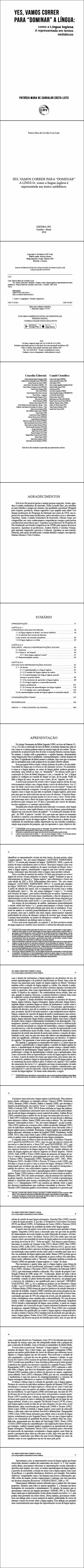 YES, VAMOS CORRER PARA “DOMINAR” A LÍNGUA: <br>como a língua inglesa é representada em textos midiáticos