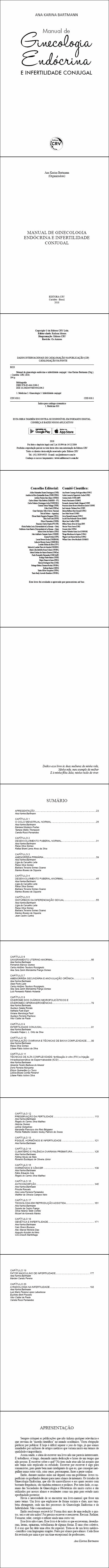 MANUAL DE GINECOLOGIA ENDÓCRINA E INFERTILIDADE CONJUGAL