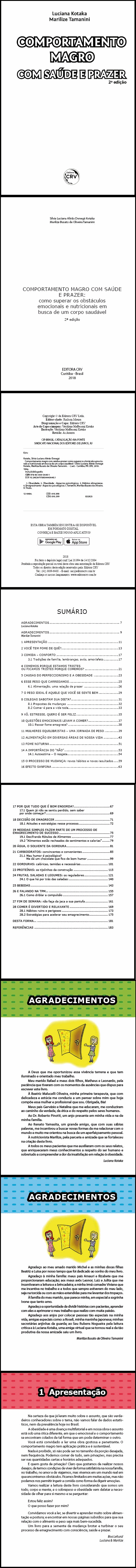 COMPORTAMENTO MAGRO COM SAÚDE E PRAZER:<br>como superar os obstáculos emocionais e nutricionais em busca de um corpo saudável<br>2ª edição