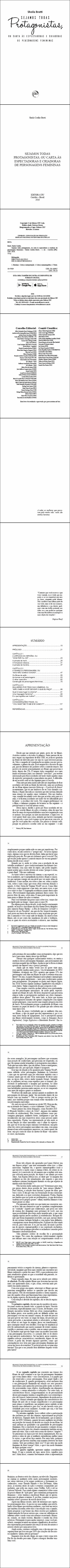 SEJAMOS TODAS PROTAGONISTAS, OU CARTA ÀS ESPECTADORAS E CRIADORAS DE PERSONAGENS FEMININAS