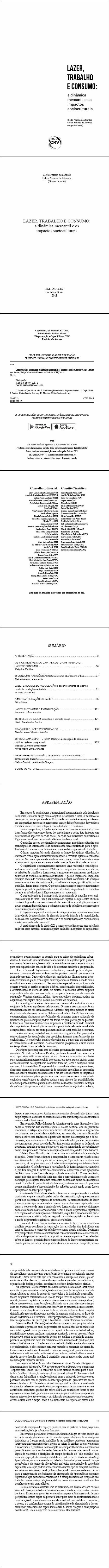 LAZER, TRABALHO E CONSUMO: <br>a dinâmica mercantil e os impactos socioculturais