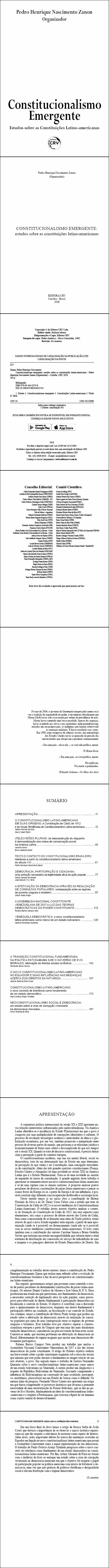 CONSTITUCIONALISMO EMERGENTE: <br>estudos sobre as constituições latino-americanas