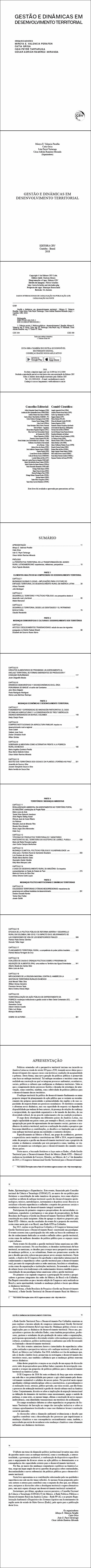 GESTÃO E DINÂMICAS EM DESENVOLVIMENTO TERRITORIAL