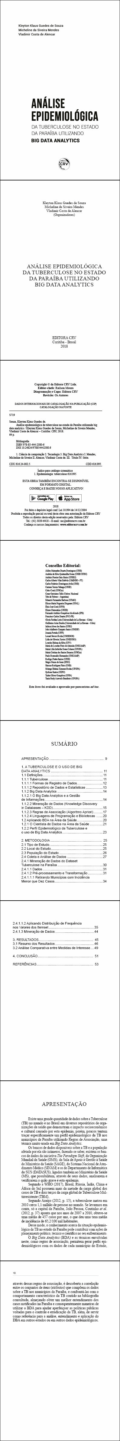 ANÁLISE EPIDEMIOLÓGICA DA TUBERCULOSE NO ESTADO DA PARAÍBA UTILIZANDO BIG DATA ANALYTICS