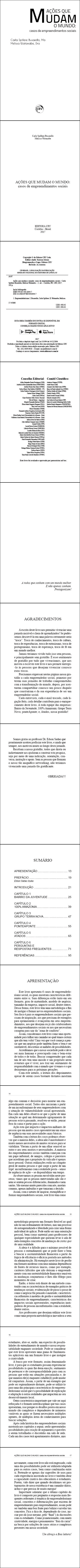 AÇÕES QUE MUDAM O MUNDO:<br>casos de empreendimentos sociais