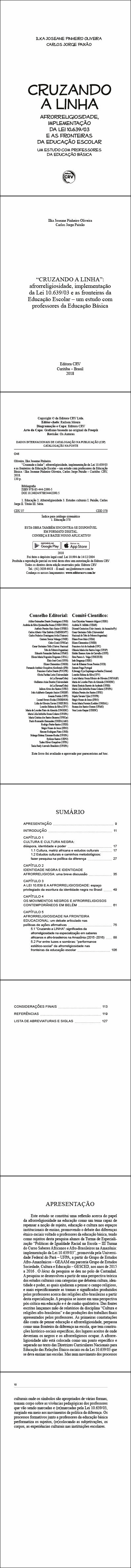 “CRUZANDO A LINHA”:<br>afrorreligiosidade, implementação da Lei 10.639/03 e as fronteiras da educação escolar – um estudo com professores da educação básica