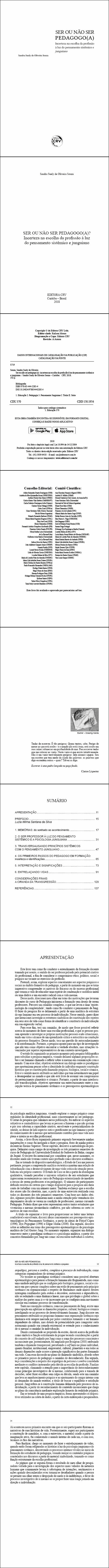 SER OU NÃO SER PEDAGOGO(A)?<br>Incerteza na escolha da profssão à luz do pensamento sistêmico e junguiano