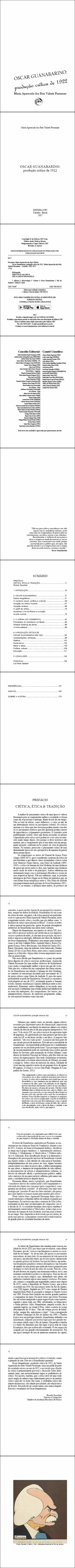 OSCAR GUANABARINO: <br>produção crítica de 1922