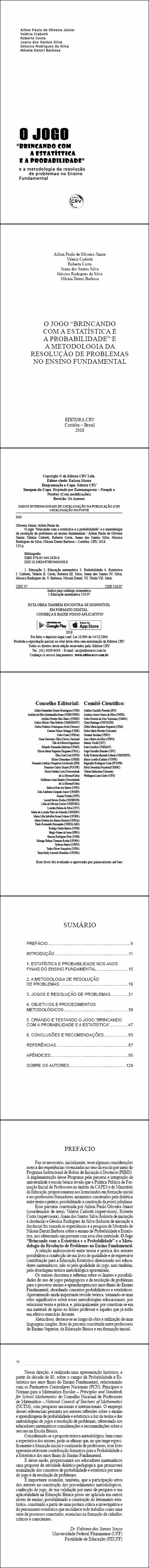 O JOGO “BRINCANDO COM A ESTATÍSTICA E A PROBABILIDADE” E A METODOLOGIA DA RESOLUÇÃO DE PROBLEMAS NO ENSINO FUNDAMENTAL