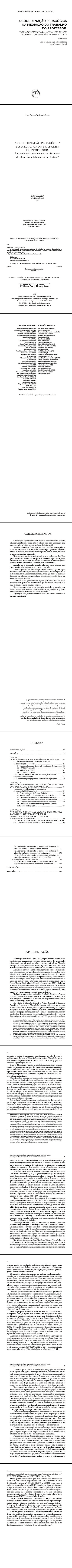 A COORDENAÇÃO PEDAGÓGICA NA MEDIAÇÃO DO TRABALHO DO PROFESSOR: <br>humanização ou alienação na formação do aluno com deficiência intelectual?