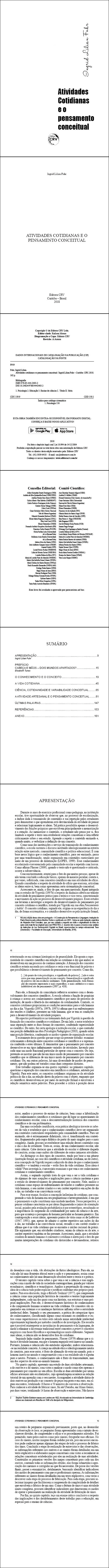 Atividades cotidianas e o pensamento conceitual 