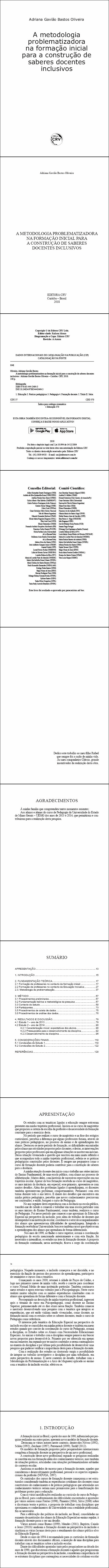 A METODOLOGIA PROBLEMATIZADORA NA FORMAÇÃO INICIAL PARA A CONSTRUÇÃO DE SABERES DOCENTES INCLUSIVOS