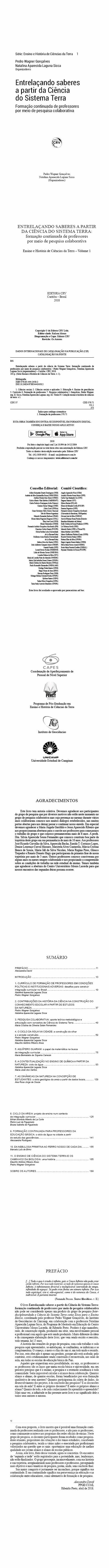 ENTRELAÇANDO SABERES A PARTIR DA CIÊNCIA DO SISTEMA TERRA: <br>formação continuada de professores por meio de pesquisa colaborativa