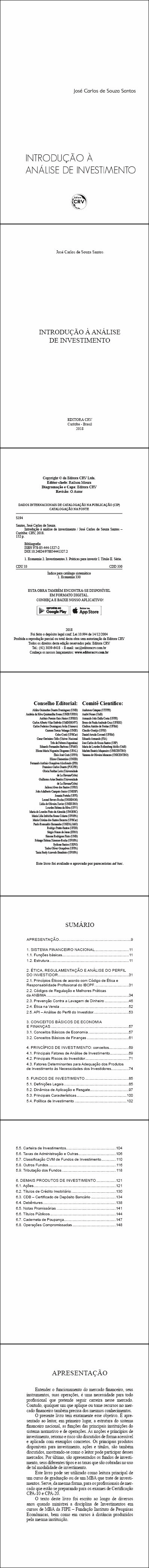 INTRODUÇÃO À ANÁLISE DE INVESTIMENTO