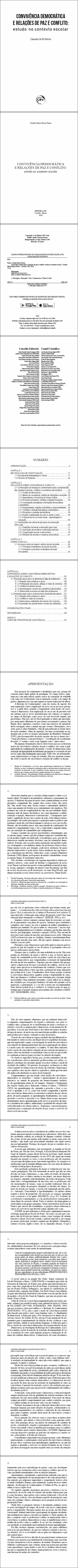 CONVIVÊNCIA DEMOCRÁTICA E RELAÇÕES DE PAZ E CONFLITO: <br> estudo no contexto escolar