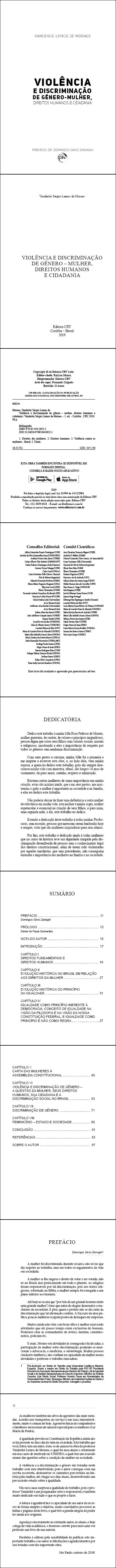 VIOLÊNCIA E DISCRIMINAÇÃO DE GÊNERO – MULHER, DIREITOS HUMANOS E CIDADANIA