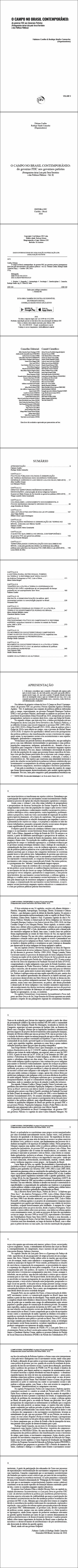 O CAMPO NO BRASIL CONTEMPORÂNEO:<br> do governo FHC aos governos petistas (Protagonistas da/na Luta pela Terra/Território e das Políticas Públicas – Vol. II)