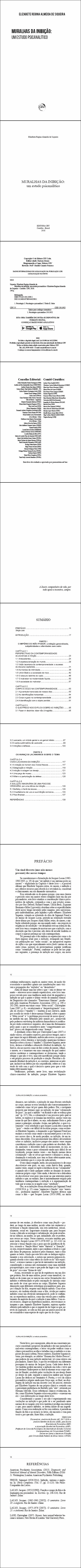 MURALHAS DA INIBIÇÃO: <br>um estudo psicanalítico