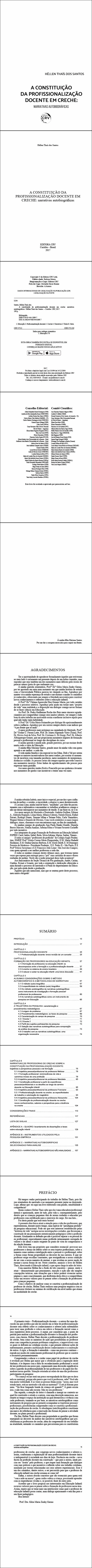 A CONSTITUIÇÃO DA PROFISSIONALIZAÇÃO DOCENTE EM CRECHE: <br>narrativas autobiográficas