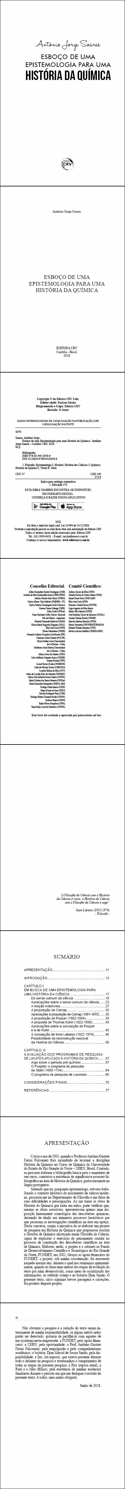 ESBOÇO DE UMA EPISTEMOLOGIA PARA UMA HISTÓRIA DA QUÍMICA
