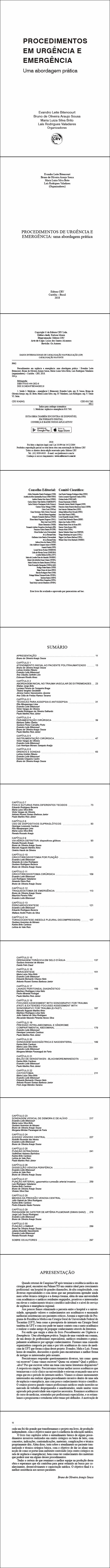 PROCEDIMENTOS DE URGÊNCIA E EMERGÊNCIA:<br> uma abordagem prática
