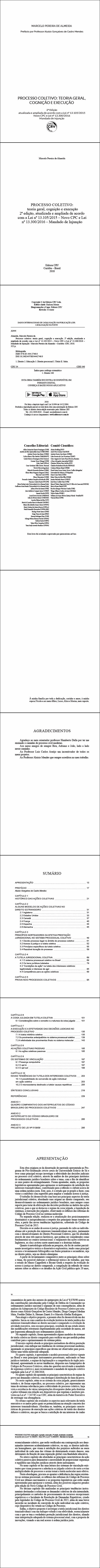 PROCESSO COLETIVO:<br>teoria geral, cognição e execução 2ª edição<br><br> <a href=https://editoracrv.com.br/produtos/detalhes/36055-CRV>VER 3ª EDIÇÃO</a>