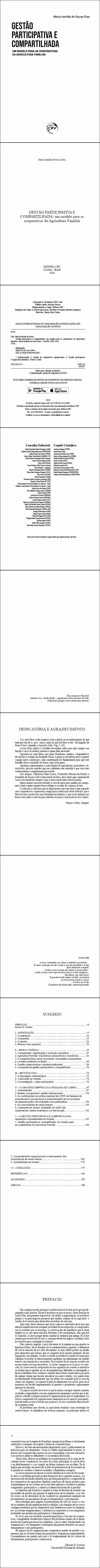 GESTÃO PARTICIPATIVA E COMPARTILHADA: <br>um modelo para as cooperativas da Agricultura Familiar