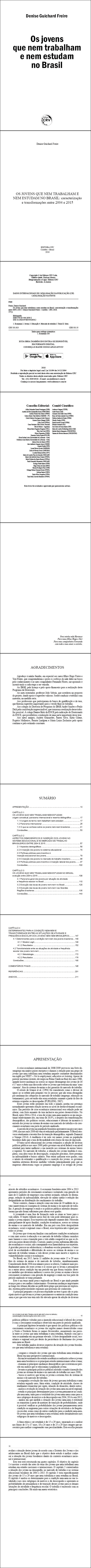 OS JOVENS QUE NEM TRABALHAM E NEM ESTUDAM NO BRASIL:<br>caracterização e transformações entre 2004 e 2015