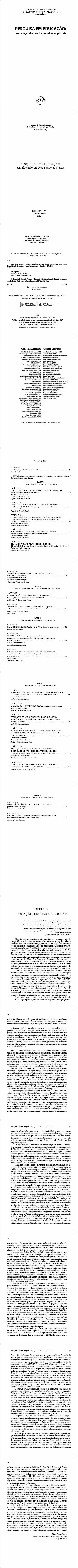 PESQUISA EM EDUCAÇÃO:<br>entrelaçando práticas e saberes plurais