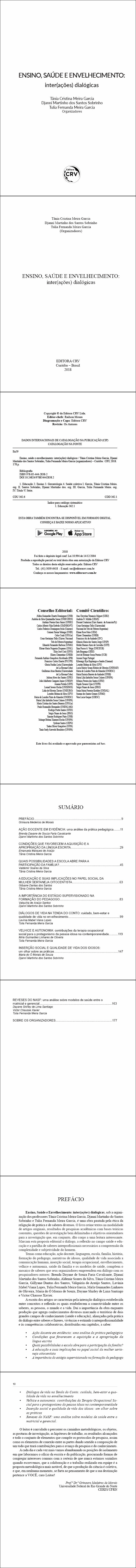 ENSINO, SAÚDE E ENVELHECIMENTO:<br> inter(ações) dialógicas