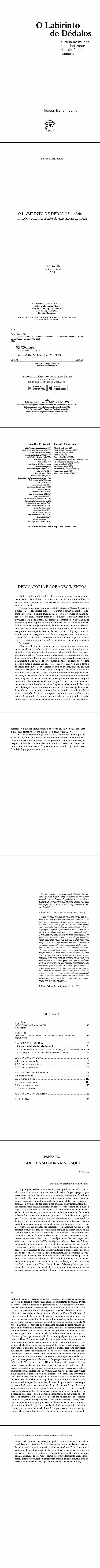 O LABIRINTO DE DÉDALOS: <br>a ideia de mundo como horizonte da existência humana