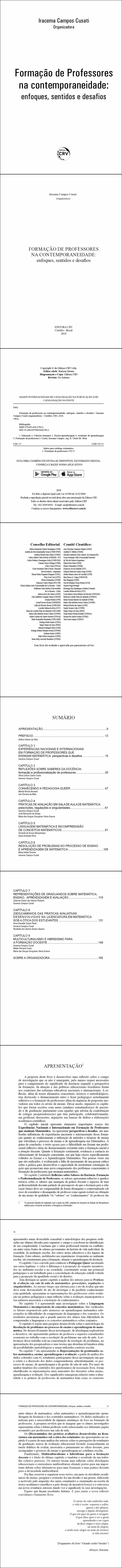 FORMAÇÃO DE PROFESSORES NA CONTEMPORANEIDADE:<br> enfoques, sentidos e desafios