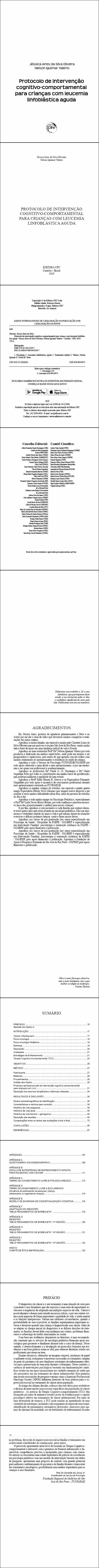 PROTOCOLO DE INTERVENÇÃO COGNITIVO-COMPORTAMENTAL PARA CRIANÇAS COM LEUCEMIA LINFOBLÁSTICA AGUDA