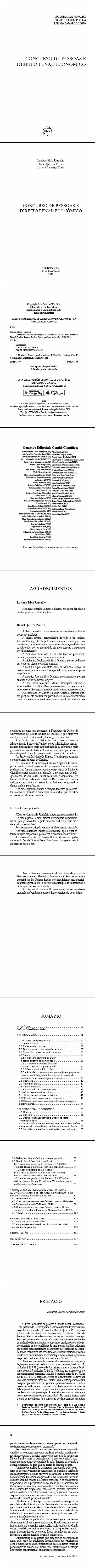 CONCURSO DE PESSOAS E DIREITO PENAL ECONÔMICO