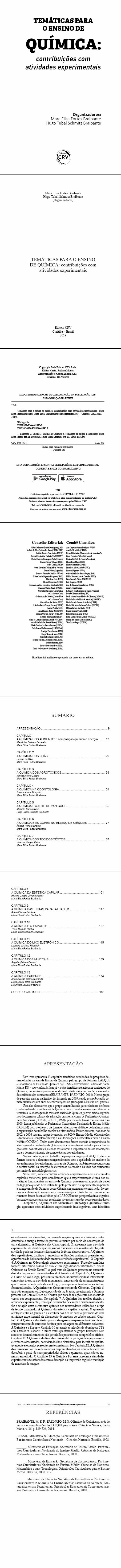 TEMÁTICAS PARA O ENSINO DE QUÍMICA: <br>contribuições com atividades experimentais