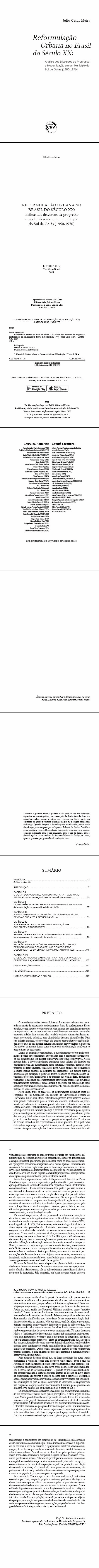 REFORMULAÇÃO URBANA NO BRASIL DO SÉCULO XX: <br>análise dos discursos de progresso e modernização em um município do Sul de Goiás (1950-1970)