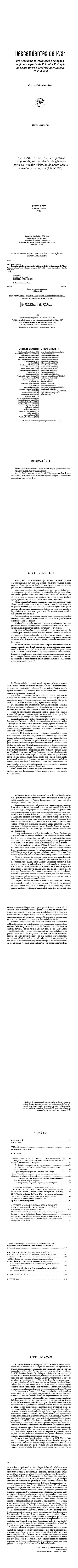 DESCENDENTES DE EVA:<br> práticas mágico-religiosas e relações de gênero a partir da Primeira Visitação do Santo Ofício à América portuguesa (1591-1595)