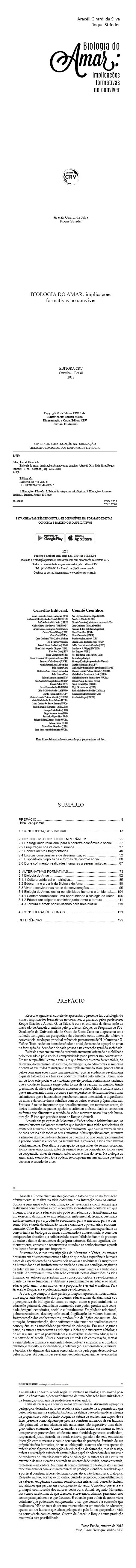 BIOLOGIA DO AMAR:<br> implicações formativas no conviver