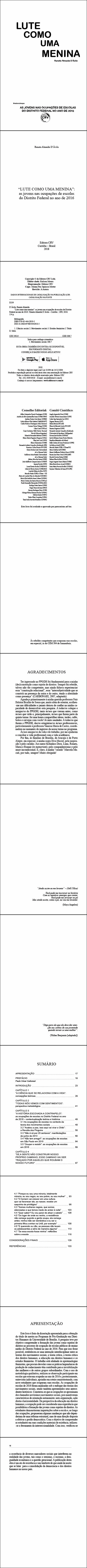 “LUTE COMO UMA MENINA”:<br> as jovens nas ocupações de escolas do Distrito Federal no ano de 2016