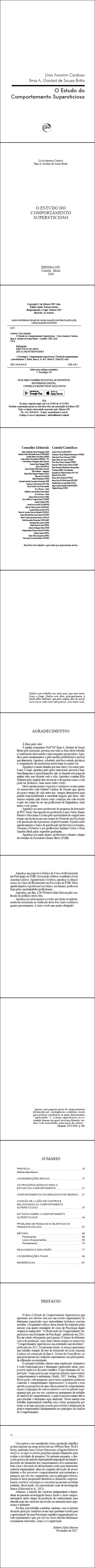 O ESTUDO DO COMPORTAMENTO SUPERSTICIOSO